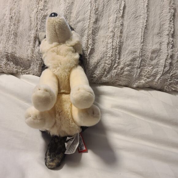 Douglas Atka Wolf Plush Toy 11" Stuffed Animal Sitting Child Gray Grey Timber - Picture 6 of 6